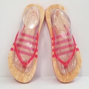 RARE Gap Women Sandals Size 10 Pink Thong Flip Flop Open Toe Flat Comfort Shoes